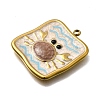 304 Stainless Steel Enamel Pendants STAS-Z163-21G-02-2