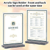 Transparent Acrylic Blank Place Sign ODIS-WH0043-34-4
