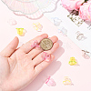 120Pcs 6 Colors Transparent Acrylic Bead Caps TACR-SC0001-51-4