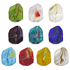 120Pcs 10 Colors Handmade Gold Sand Lampwork Beads Strands LAMP-PA0001-13-6