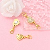 Alloy Crystal Rhinestone Magnetic Clasps ALRI-YW0001-10G-5