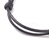 Natural Lava Rock Beaded Cord Bracelet BJEW-JB07681-02-5