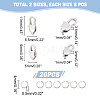 Unicraftale 16Pcs 2 Size Ion Plating(IP) 304 Stainless Steel Lobster Claw Clasps STAS-UN0040-76B-5