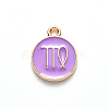 Alloy Enamel Pendants X-ENAM-S124-01A-01B-2
