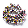 Handmade Porcelain Ceramic Beads Strands PORC-Q265-006C-2