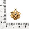 304 Stainless Steel & Glass Fidget Spinner Pendnats GL-CBA17B7-01G-A-3