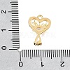 Brass Micro Pave Clear Cubic Pendants CU-CBA1682-06C-G-3