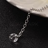Platinum Tone Brass Crystal Cone Hexagonal Pointed Dowsing Pendulums X-MAK-M015-01I-3