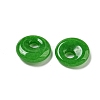 Natural Malaysia Jade Donut/Pi Disc Charms X-G-G142-02J-2