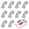 6 Pairs Zinc Alloy Rhinestone Snap Lock Clasps FIND-FG0005-21P-1