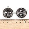 Printed Alloy Glass Pendants GL-CBA2376-01P-A-3