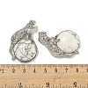 Natural Howlite Half Round Pendants G-F766-06AS-09-3