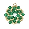 Imitate Austrian Crystal Bicone Glass Beaded Pendants PALLOY-MZ01394-01-1