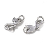 Brass Hook and S-Hook Clasps KK-G497-25P-2