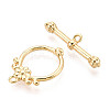 Brass Toggle Clasps KK-T077-01G-3