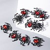 Halloween Alloy Rhinestone Pendants PW-WG39EB4-01-4