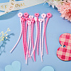 30Pcs 6 Styles Silicone Cable Zip Ties AJEW-TADJ0001-09-4