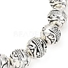 Alloy Round Beaded Stretch Bracelets for Women BJEW-JB12569-01-3