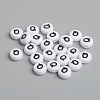 Acrylic Horizontal Hole Letter Beads X-PL37C9070-Q-2