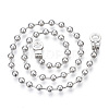 Iron Round Ball Chains with Bead Tips MAK-N034-006A-P-2
