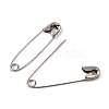 Platinum Plated Iron Safety Pins X-P0Y-N-2