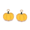 Thanksgiving Day Theme Alloy Enamel Pendants ENAM-T020-35O-1