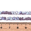 Frosted Transparent Glass Beads Strands LS-GLAA-N054-4mm-12-4