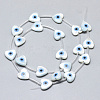 Natural White Shell Mother of Pearl Shell Beads X-SSHEL-N036-013-2