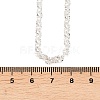 4MM Brass Textured Rolo Chain Necklaces for Men Women NJEW-L012-05S-5