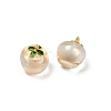 Transparent Glass Apple Pendants X1-DGLA-E004-16G-2