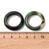 Natural Indian Agate Plain Band Ring for Women RJEW-P044-01B-12-3