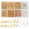 2120Pcs 8 Style Plated Glass Round Bugle Beads SEED-AR0001-12-1