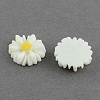 Flatback Hair & Costume Accessories Ornaments Resin Flower Daisy Cabochons CRES-Q101-01-1