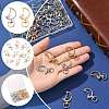 40Pcs 2 Colors Alloy Swivel Snap Hook Clasps FIND-FS0004-73A-2