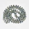Electroplate Glass Beads Strands EGLA-Q083-8mm-D09-2