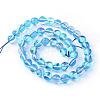 Synthetic Moonstone Beads Strands G-R375-6mm-B11-2
