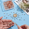 100Pcs Iron Ball Stud Earring Findings KK-UN0001-34-3