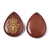 Synthetic Goldstone Pendants G-T122-73J-3