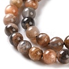 Natural Black Sunstone Beads Strands G-U009-A01-02-4