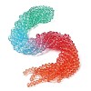 Transparent Painted Glass Beads Strands DGLA-A034-T6mm-A11-1