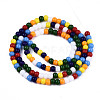 Opaque Glass Beads Strands GLAA-T006-10C-2