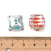 Spray Painted Acrylic Beads OACR-H123-03-3