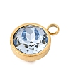 Birthstone Theme March 304 Stainless Steel Pendants STAS-K239-01G-A03-2