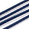 Braided Cowhide Leather Cord NWIR-N005-01M-3mm-3