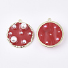 Epoxy Resin Pendants RESI-S365-84B-2