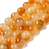 Natural Dyed White Jade Beads Strands G-M402-C04-23-1