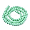 Opaque Solid Color Glass Beads Strands X-EGLA-A034-P6mm-D14-2