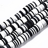Handmade Polymer Clay Beads Strands CLAY-R089-8mm-150-1