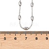 Brass Oval Ball Chain Necklaces for Men Women NJEW-L012-03P-5