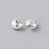 Brass Crimp Beads Covers KK-WH20001-06A-S-2